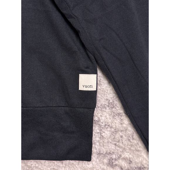 Vuori Daydream Crew Shirt XL Womens Black Lightweight Long Sleeve - Picture 7 of 8